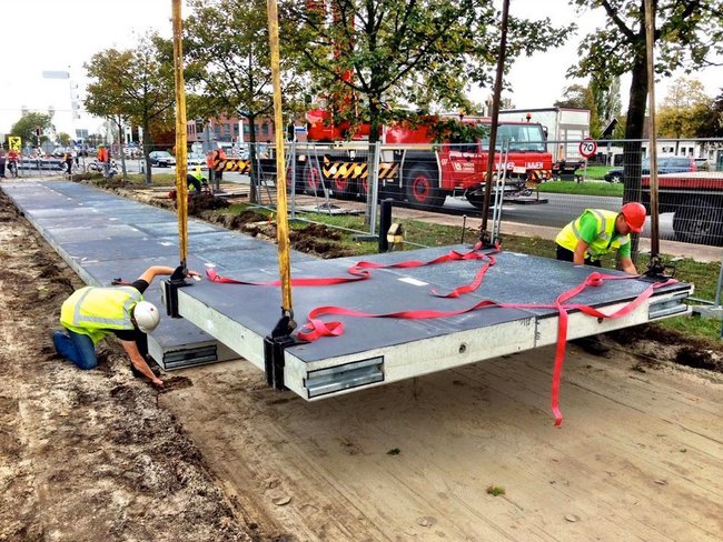 pista in costruzione