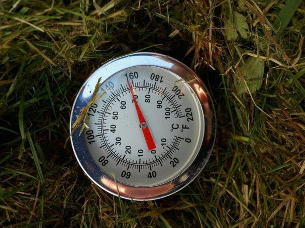 termometro per il monitoraggio della temperatura del compost caldo