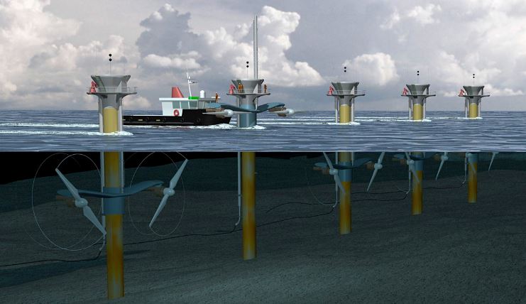 turbine per lo sfruttamento dell'energia delle maree