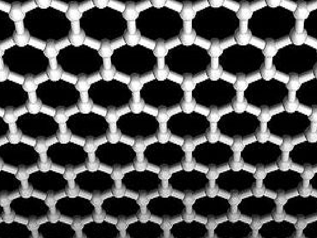 Modello molecolare di celle di grafene Molecole di grafene