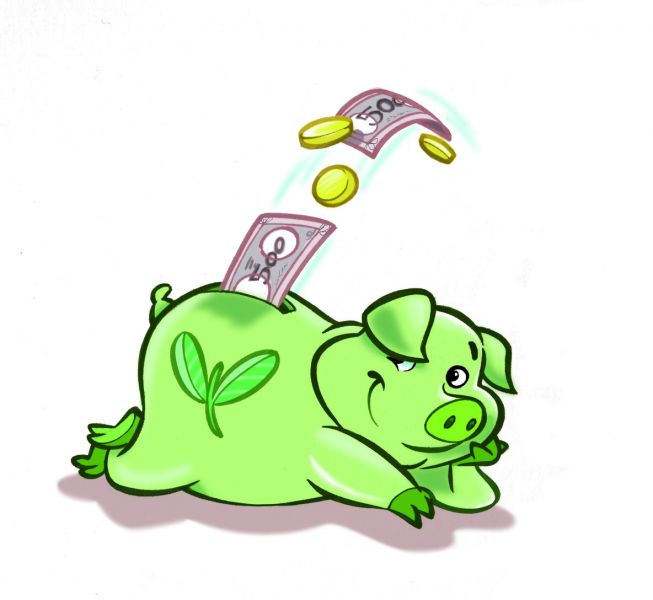 Immagine rappresentativa del risparmio economico derivante da abitudini eco sostenibili