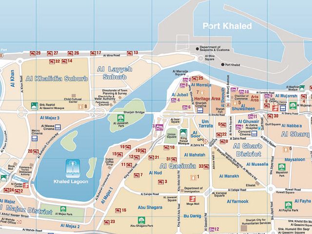 Mappa Abu Dhabi