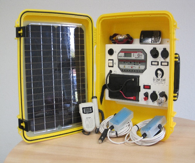 La valigetta medica solare Solar Suitcase Il kit medico solare Solar Suitcase
