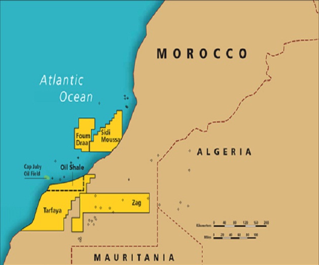 Mappa di Tarfaya in Marocco